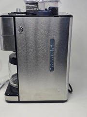 Kenmore Elite 12-Cup Programmable Burr Grinder Coffee Maker - Silver Elegance