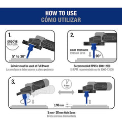 1-3/8 in. Diamond Hole Saw for Grinders