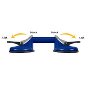 Double Suction Cup for Handling Large Glass and Tile