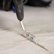 Handheld Grout Saw with Contoured Handle and 2 Blades to Strip, Remove, and Clean Grout