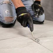 Handheld Grout Saw with Contoured Handle and 2 Blades to Strip, Remove, and Clean Grout