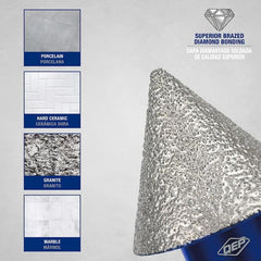 1-1/2 in. (38 mm) Diamond Milling Cone