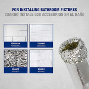 1/4 in. Diamond Hole Saw with Water Delivery System
