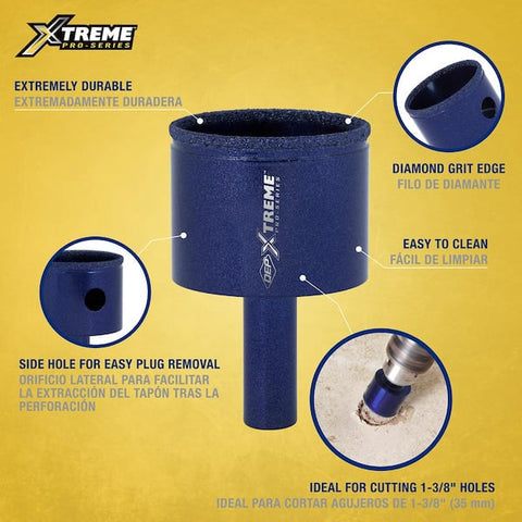 1-3/8 in. Pro Wet/Dry Diamond Hole Saw