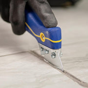 Professional Handheld Grout Saw with Non-slip, Rubber Grip and 2 Blades to Strip, Remove, and Clean Grout