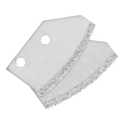 Professional Handheld Grout Saw with Non-slip, Rubber Grip and 2 Blades to Strip, Remove, and Clean Grout