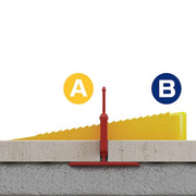 LASH Yellow Wedge, Part B of Two-Part Tile Leveling System 300-Pack