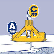 LASH360 1/16 in. Tile Leveling 3-Corner Stems (100-Pack)