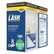 LASH White 1/16 in. Clip, Part A of Two-Part Tile Leveling System 1,000-Pack