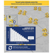 LASH360 Yellow Polymer 1.5 in Tile Leveling System Round Caps (300-Pack)
