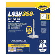 LASH 360 White Polymer 1 in. Tile Leveling System In-Line Stems (1000-Pack)