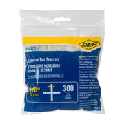 1/8 in. Hard Tile Spacers for Traditional or LeaveIn Installation (300 pack)