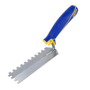 1/4 in. x 1/4 in. x 1/4 in. Comfort Grip Square-Notch Margin Flooring Trowel with Bucket Hook