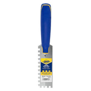 1/4 in. x 1/4 in. x 1/4 in. Comfort Grip Square-Notch Margin Flooring Trowel with Bucket Hook
