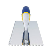 11 in. x 4-1/2 in. Stainless Steel Blade for Dry Wall, Mosaic, Engineered Wood and Cove Base V-Notched Flooring Trowel