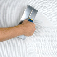 11 in. x 4-1/2 in. Stainless Steel Blade for Dry Wall, Mosaic, Engineered Wood and Cove Base V-Notched Flooring Trowel