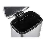 13 Gal. Stainless Steel Kitchen Trashcan, Step-on, Rectangle