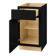 Avondale 18 in. W x 24 in. D x 34.5 in. H Ready to Assemble Plywood Shaker Base Kitchen Cabinet in Raven Black
