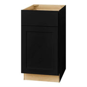 Avondale 18 in. W x 24 in. D x 34.5 in. H Ready to Assemble Plywood Shaker Base Kitchen Cabinet in Raven Black