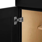 Avondale 18 in. W x 24 in. D x 34.5 in. H Ready to Assemble Plywood Shaker Base Kitchen Cabinet in Raven Black