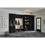 Avondale 36 in. W x 12 in. D x 42 in. H Ready to Assemble Plywood Shaker Wall Kitchen Cabinet in Raven Black