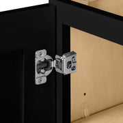 Avondale 36 in. W x 12 in. D x 42 in. H Ready to Assemble Plywood Shaker Wall Kitchen Cabinet in Raven Black