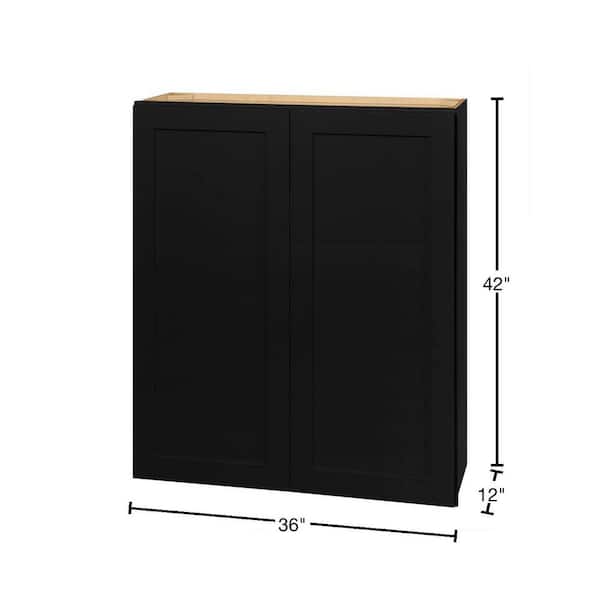Avondale 36 in. W x 12 in. D x 42 in. H Ready to Assemble Plywood Shaker Wall Kitchen Cabinet - Thumbnail 4