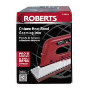 Deluxe Heat Bond Carpet Iron with Non-Stick, Grooved Base