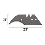 Hawk Concave Blade for Utility Knives (5-Pack)