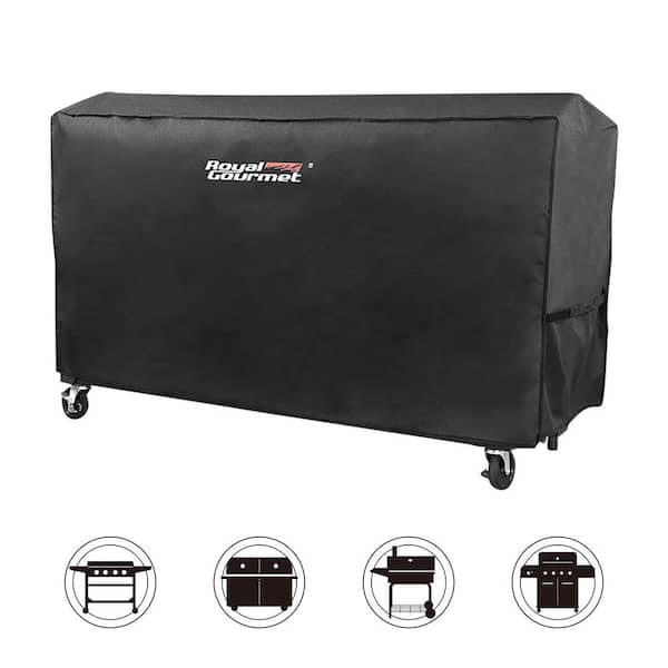 60 in. L Heavy-Duty Oxford BBQ Grill Cover - Thumbnail 3