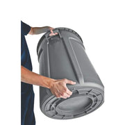 Brute 44 Gal. Grey Round Vented Trash Can  2 Pack