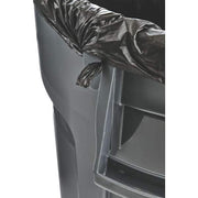 Brute 44 Gal. Grey Round Vented Trash Can  2 Pack
