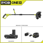 ONE+ 18V 9 in. Cordless Battery Edger with 2.0 Ah Battery and Charger
