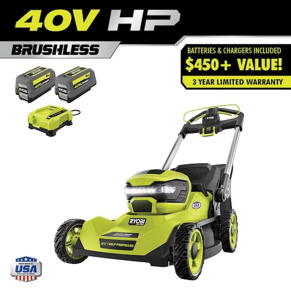 RYOBI 40V HP Brushless Lawn Mower