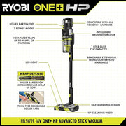 18V ONE+ HP Advanced WHISPER Series Stick Vacuum (Tool Only)