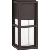 Melrose 10.25 in. 1-Light Sand Black LED Outdoor Wall Mount Lantern