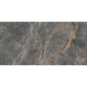 Shoregaze Sapphire 24 in. x 48 in. Polished Porcelain Marble Look Floor and Wall Tile (15.5 sq. ft./case)