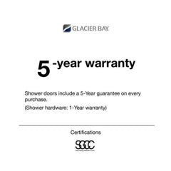 Glamour 34 in. x 76.40 in. Corner Drain Corner Shower Kit in Satin Nickel and White