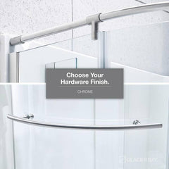Glamour 34 in. x 76.40 in. Corner Drain Corner Shower Kit in Satin Nickel and White