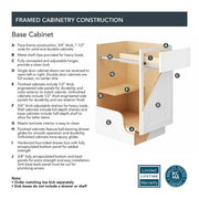 Hampton Bay 36" Satin White Cabinet
