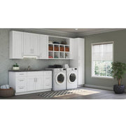 Shaker 18 in. W x 24 in. D x 34.5 in. H Assembled Drawer Base Kitchen Cabinet in Satin White with Ball-Bearing Glides
