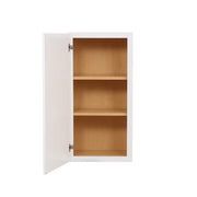 Shaker 18 in. W x 12 in. D x 36 in. H Assembled Wall Kitchen Cabinet in Satin White