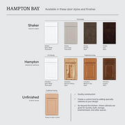 Hampton Bay 24" Satin White Cabinet