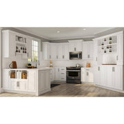 Hampton 14.5 in. W x 29.5 in. H Island Decorative End Panel in Satin White