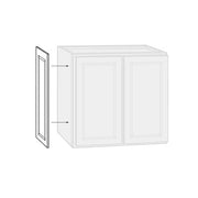 Hampton 14.5 in. W x 29.5 in. H Island Decorative End Panel in Satin White