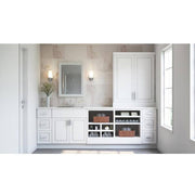48 in. W x 34.5 in. H End Panel in Satin White
