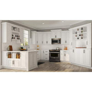 48 in. W x 34.5 in. H End Panel in Satin White