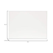 48 in. W x 34.5 in. H End Panel in Satin White