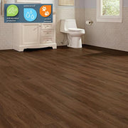 Shadow Hickory 22 MIL x 7.1 in. W x 48 in. L Waterproof Click Lock Luxury Vinyl Plank Flooring (18.7 sq. ft./Case)