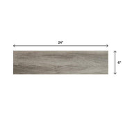 Shadow Wood 6 in. x 24 in. Porcelain Floor and Wall Tile (14.55 sq. ft./case)